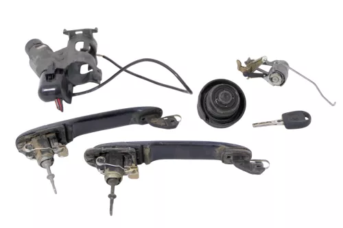 VW Polo 6N 6N2 Zündschloß Schloß Zündung + Heckschloß + 2x Türschloß 1x Schlüsse