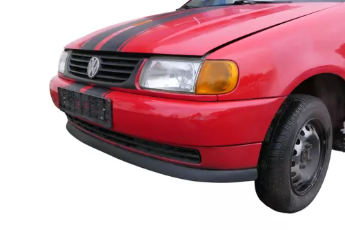 VW Polo 6N Stoßstange vorne 2-geteilte Frontstoßstange rot LP3G Stoßfänger (184675)