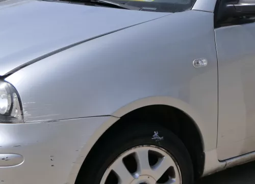 Seat Arosa Kotflügel links ab ca. Bj. 2000 Facelift grau silber LS7N (184684)