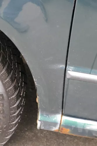 Skoda Fabia 6Y Kotflügel vorne link grün LF8C auch Kombi (184737)