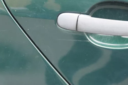 Skoda Fabia 6Y Combi Variant Kombi Tür hinten rechts grün LF8C (184742)