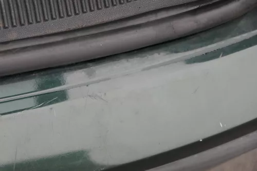 Skoda Fabia 6Y Kombi Stufenhec Stoßstange hinten Heckstoßstange grün LF8C (184745)