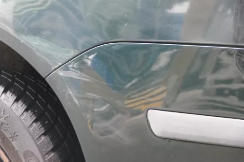 Skoda Fabia 6Y Kombi Stufenhec Stoßstange hinten Heckstoßstange grün LF8C (184745)