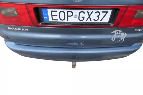 VW Sharan Alhambra 7M Stoßstange hinten Heckstoßstange blau LC5W Facelift PDC (184760)