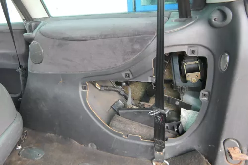 VW Sharan 7M Abdeckung Kofferraum Fach Box Ablagefach rechts hinten +Verkleidung