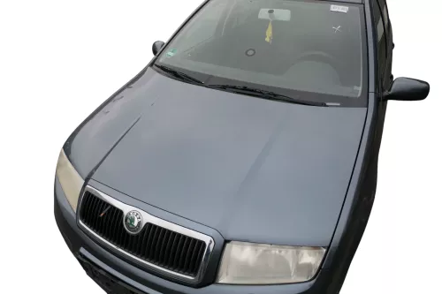 Skoda Fabia 6Y Motorhaube Klappe vorne grau LF7V mit Grill vorn