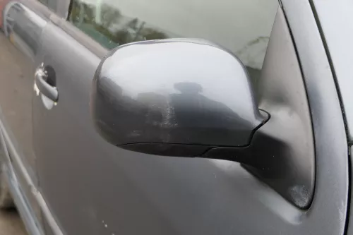 Skoda Fabia 6Y elektrisch Spiegel Außenspiegel rechts mit Glas grau LF7V