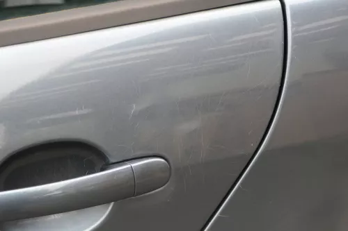 Fabia 6Y Combi Variant Kombi Tür hinten links grau LF7V - ohne Anbauteile (184799)