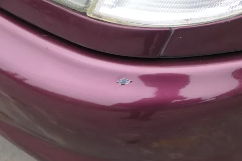 VW Sharan 7M Stoßstange Frontstoßstange vorne Nebelscheinwerfer Fleurie-Rot 93 (184821)