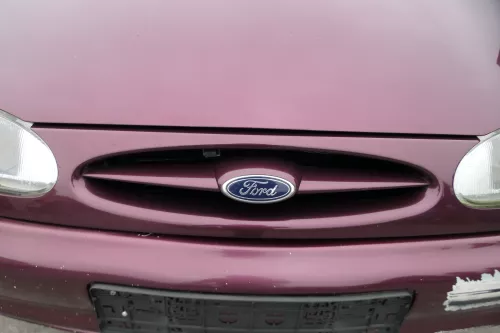 VW Sharan 7M Stoßstange Frontstoßstange vorne Nebelscheinwerfer Fleurie-Rot 93 (184821)