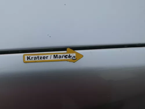 Skoda Fabia 6Y Kotflügel vorne rechts grau silber LF7T auch Kombi Facelift (184848)