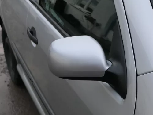 Skoda Fabia 6Y elektrisch Spiegel Außenspiegel rechts mit Glas silber grau LF7T (184850)