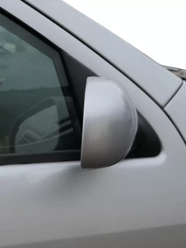 Skoda Fabia 6Y elektrisch Spiegel Außenspiegel rechts mit Glas silber grau LF7T (184850)