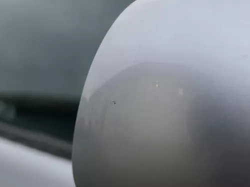 Skoda Fabia 6Y elektrisch Spiegel Außenspiegel rechts mit Glas silber grau LF7T (184850)