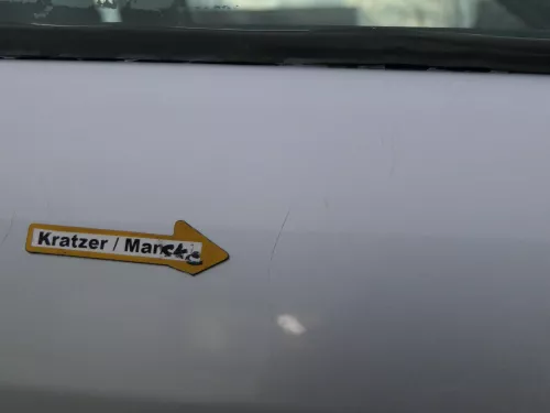 Skoda Fabia 6Y Kombi Limousine Tür vorne rechts Beifahrertür silber grau LF7T (184851)