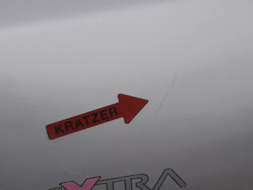 Fabia 6Y6 Schrägheck Heckklappe Kofferraumklappe hinten grau silber LF7T Scheibe (184854)