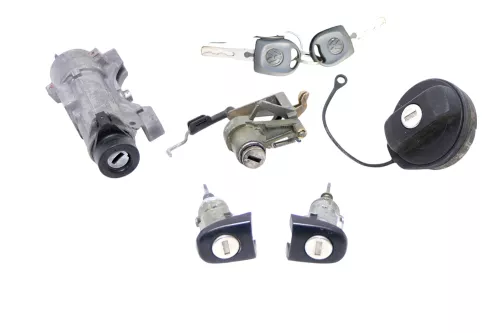 VW Polo 9N 9N3 Schloßsystem 2 Türschloß 2x Schlüssel Zündschloß Heckschloß KEIN