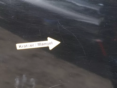 VW Polo 9N3 9N Heckklappe Kofferraumklappe Klappe schwarz L041 - Scheibe (184889)