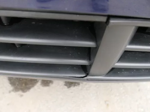 VW Polo 9N Stoßstange Frontstoßstange vorne blau LB5N (184893)