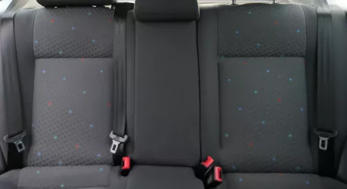 VW Polo 9N 9N3 Sitz Rückbank Sitzfläche Sitze 3 Punkt Gurt hinten  OHNEKopfstütz (184901)
