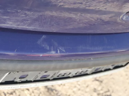 VW Polo 9N 9N3 Stoßstange Heckstoßstange hinten blau LB5N (184917)