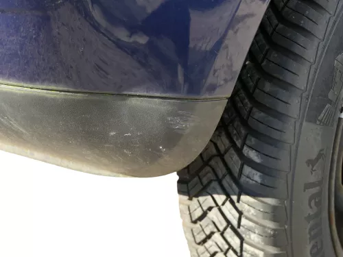 VW Polo 9N 9N3 Stoßstange Heckstoßstange hinten blau LB5N (184917)