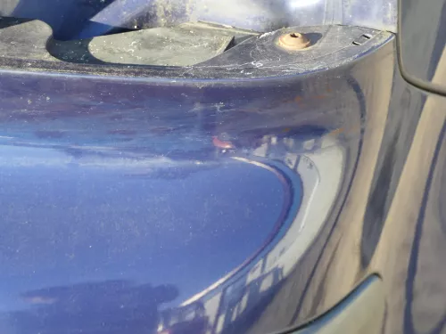 VW Polo 9N 9N3 Stoßstange Heckstoßstange hinten blau LB5N (184917)