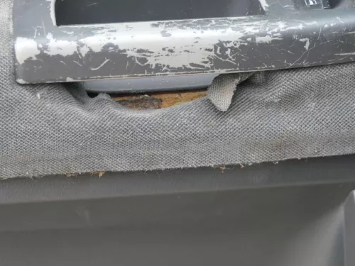 1x VW Sharan 7M Türverkleidung Verkleidung Tür hinten links Facelift anthrazit (184936)