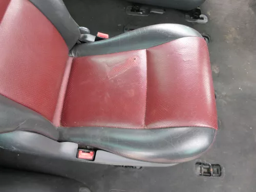 Sharan 7M Galaxy 1x Sitz hinten Rücksitz 6+7 Sitz rot Leder mitte/rechts/link ro (184941)