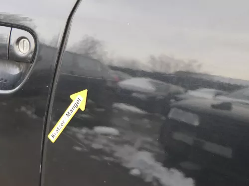 Audi A6 4B C5 Tür Türblatt hinten links nur Türblatt schwarz LZ9W -ohneAnbauteil (184973)