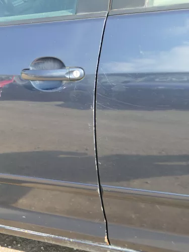 VW Golf Plus 5M Türblatt Tür vorne links Fahrertür grau LC5F -Türblatt +Rahmen (185024)