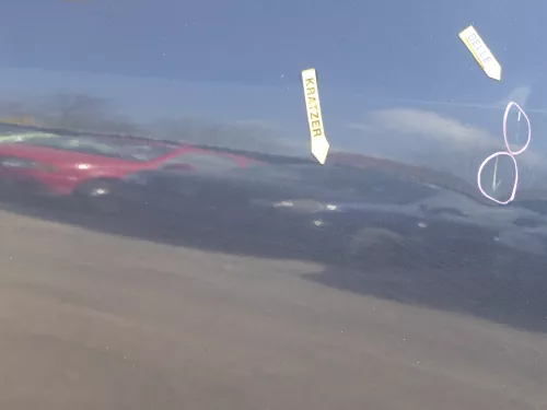 VW Golf Plus 5M Türblatt Tür vorne links Fahrertür grau LC5F -Türblatt +Rahmen (185024)