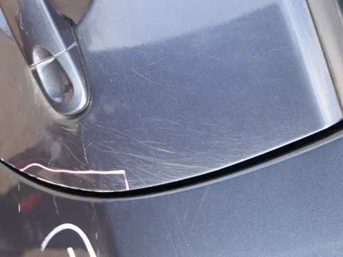 VW Golf Plus 5M Tür hinten links silber blau LC5F - mit Rahmen (185025)