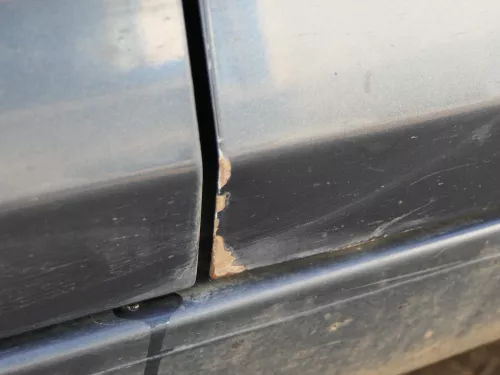 VW Golf Plus 5M Tür vorne rechts Beifahrertür blau LC5F Türblatt + Rahmen (185026)