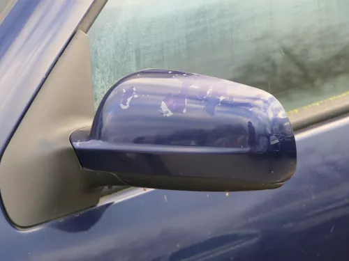 VW Golf 4 Bora elektrischer Spiegel vorne links Außenspiegel blau LB5N & Glas