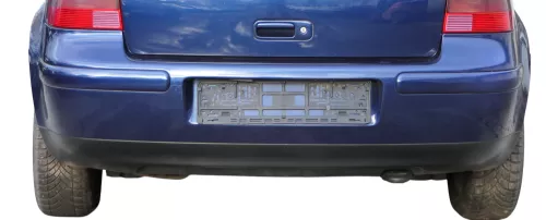 VW Golf 4 Limousine Stoßstange hinten Heckstoßstange Stoßfänger blau LB5N