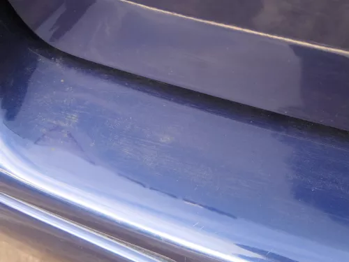 VW Golf 4 Limousine Stoßstange hinten Heckstoßstange Stoßfänger blau LB5N (185085)