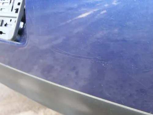 VW Golf 4 Limousine Stoßstange hinten Heckstoßstange Stoßfänger blau LB5N (185085)