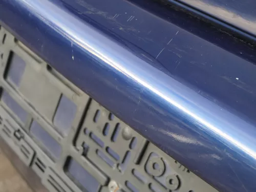 VW Golf 4 Limousine Stoßstange hinten Heckstoßstange Stoßfänger blau LB5N (185085)