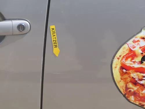 Skoda Fabia 5J Limousine Tür hinten links braun LF8H - ohne Anbauteile (185111)