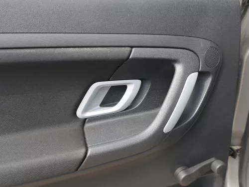 1x Skoda Fabia 5J Stufenheck Türverkleidung Verkleidung Tür hinten links Griff (185126)