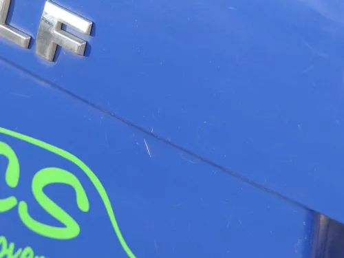 Golf 4 Bora Kombi Variant Heckklappe Klappe Scheibe hinten blau LA5C ohne Anbaut (185212)