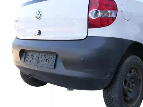 VW Fox 5Z Stoßstange hinten Stoßfänger schwarz matt unlackiert (185242)