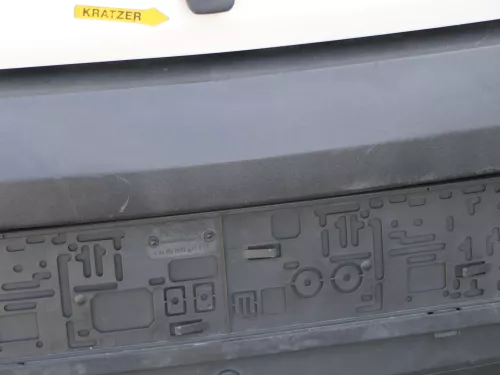 VW Fox 5Z Stoßstange hinten Stoßfänger schwarz matt unlackiert (185242)