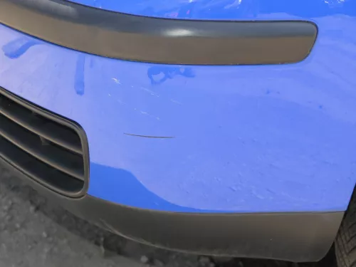 VW Polo 9N Stoßstange Frontstoßstange vorne blau LA5F (185247)