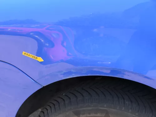 VW Polo 9N Kotflügel vorne links blau LA5F bis ca.Bj.2004 (185248)