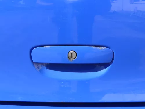 VW Polo 9N3 9N Heckklappe Kofferraumklappe Klappe blau LA5F ohne Anbauteile (185250)