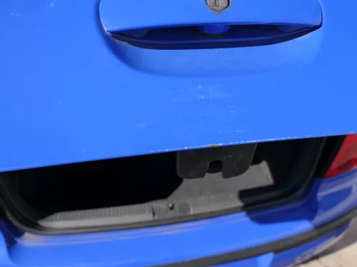 VW Polo 9N3 9N Heckklappe Kofferraumklappe Klappe blau LA5F ohne Anbauteile (185250)