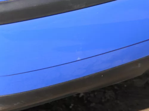 VW Polo 9N 9N3 Stoßstange Heckstoßstange hinten blau LA5F (185251)