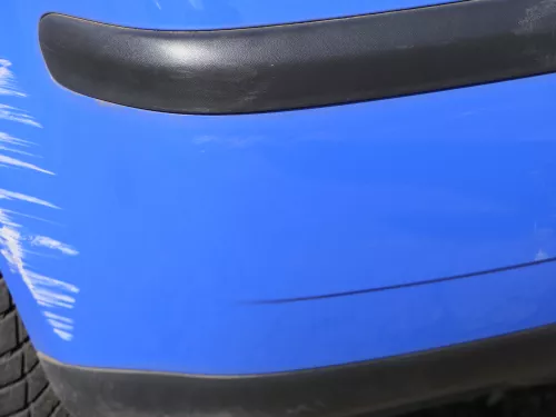 VW Polo 9N 9N3 Stoßstange Heckstoßstange hinten blau LA5F (185251)